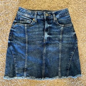 Denim mini skirt